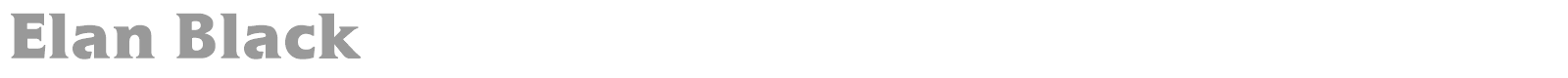 Elan Black font preview
